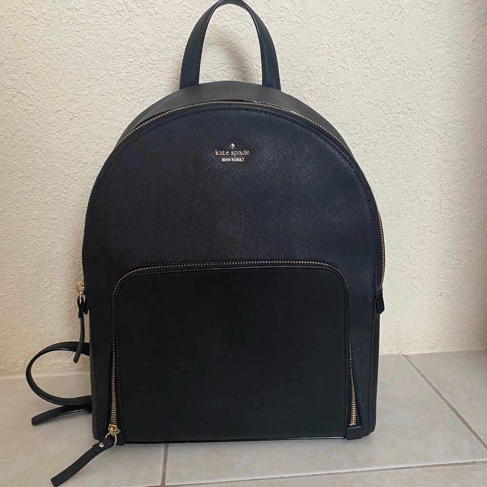 Kate Spade Saffiano Leather Black Backpack